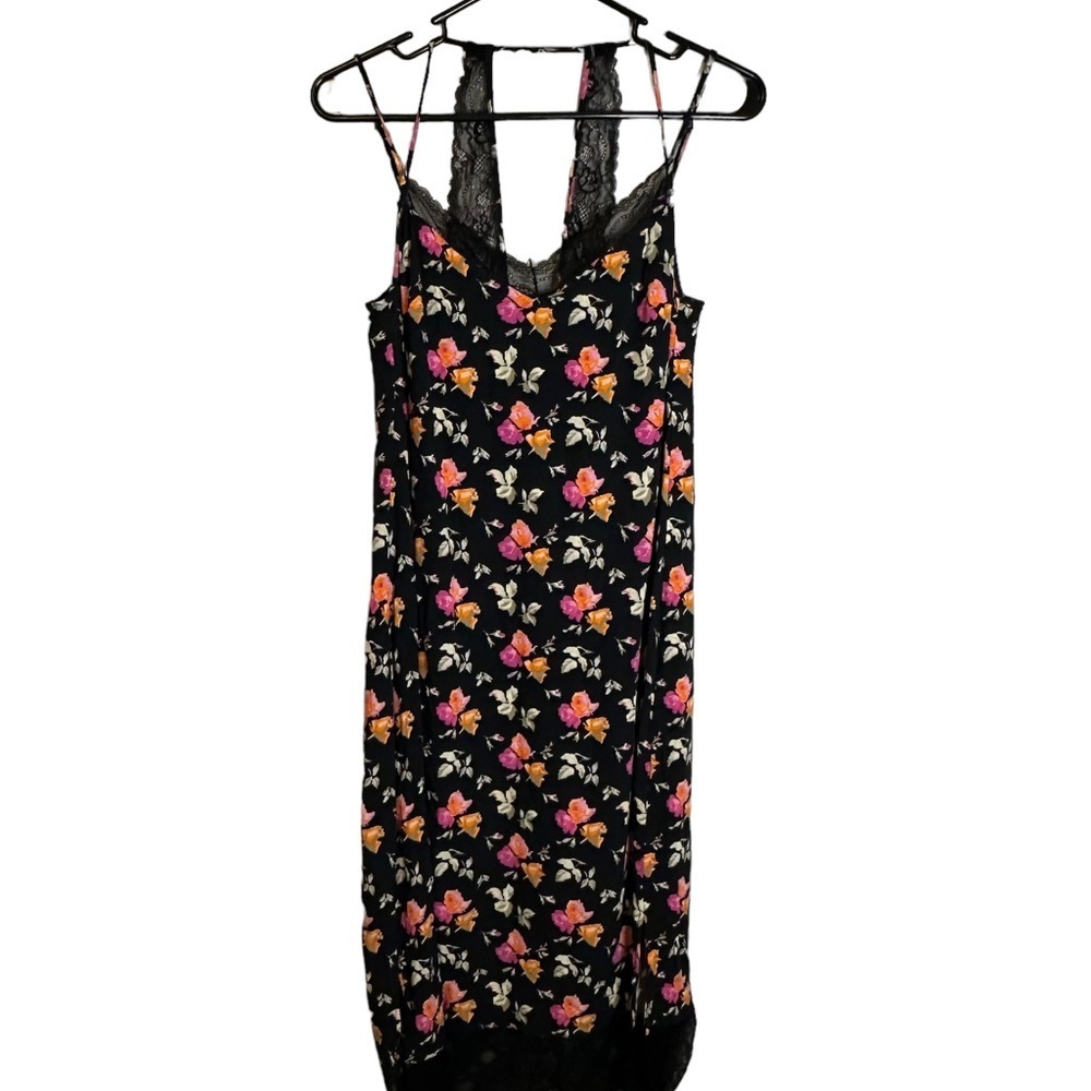 Zara Trafaluc Floral Lace Slip Dress Whimsigoth Fairy Grunge Coquette Y2K Size M